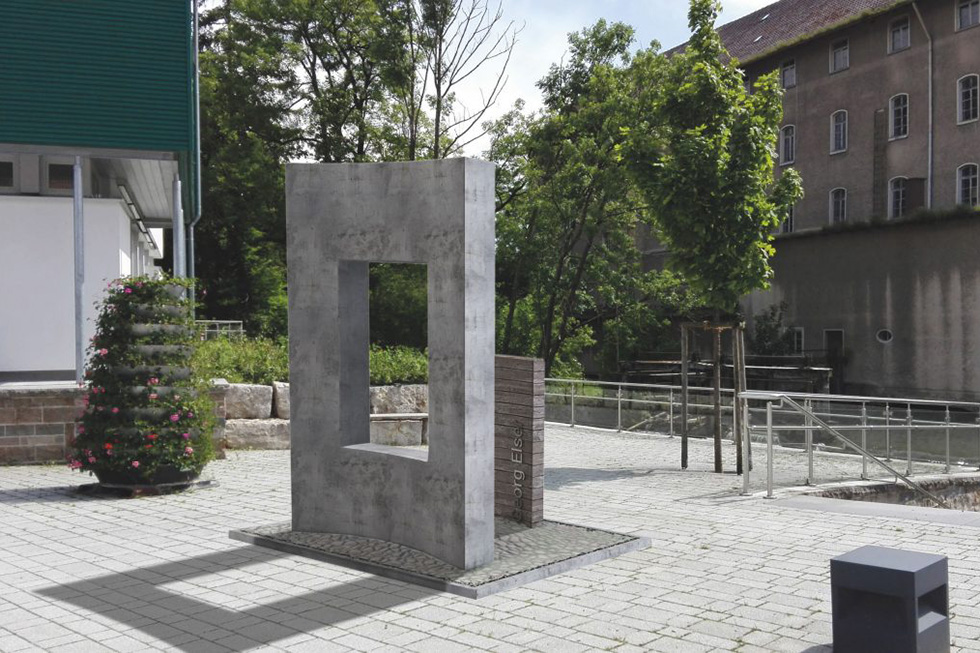 Memorial to the resistance fighter Georg Elser