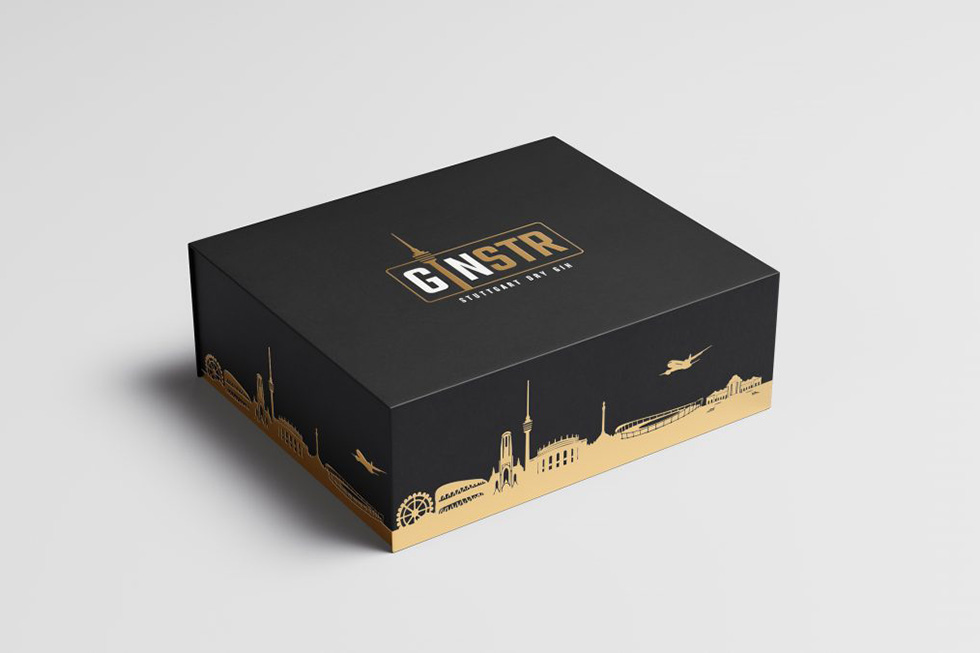 Design Geschenkverpackung „GINSTR“