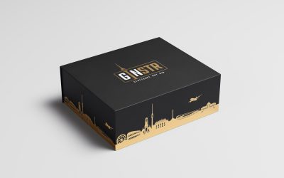 Entwurf, Visuelle Konzeption und Umsetzung einer Geschenkverpackung für „GINSTR“